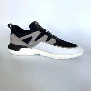 Tod's Italy No-code Black & White Active Sport Light 91B Leather Sneakers shoes